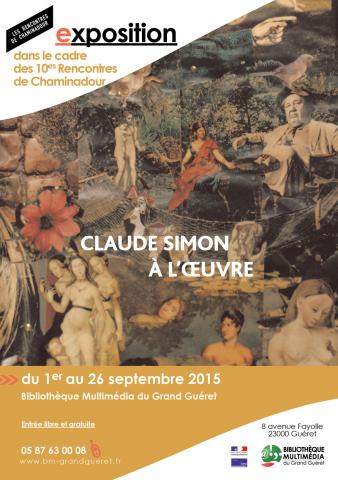 Visuel exposition Claude SIMON à l'oeuvre 